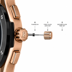 Hublot Classic Fusion Chronograph Automatic Leather Rubber Strap Watch