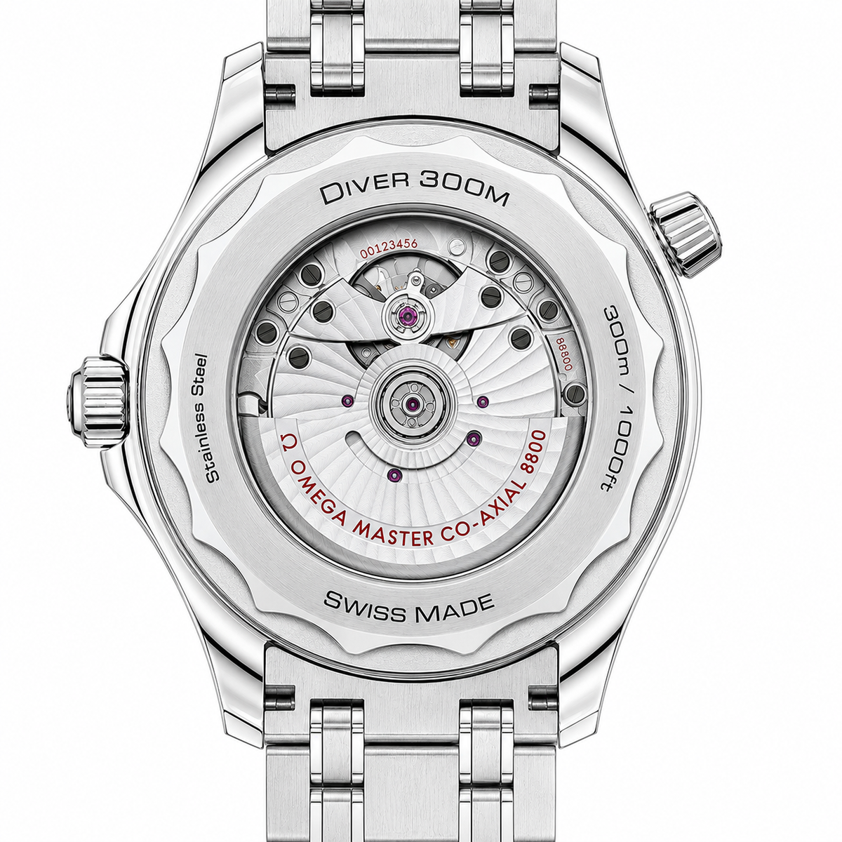 Omega Seamaster Diver 300M White Dial Blue Ceramic Bezel