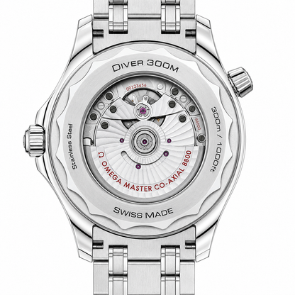 Omega Seamaster Diver 300M White Dial Blue Ceramic Bezel
