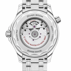 Omega Seamaster Diver 300M White Dial Blue Ceramic Bezel