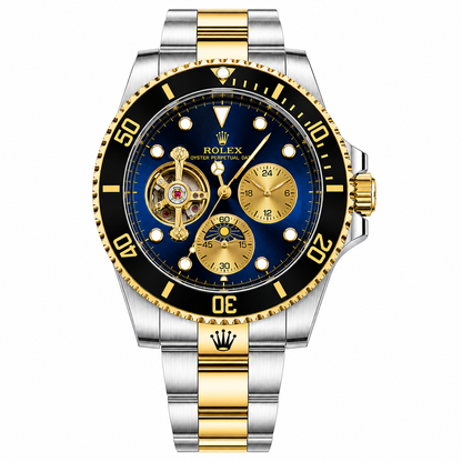 Rolex Submariner Style Tourbillon Multi-Function Automatic Watch