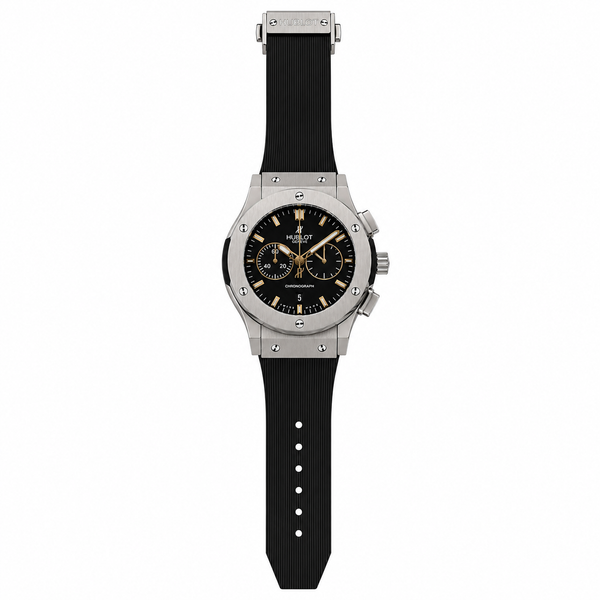 Hublot Classic Fusion Chronograph Titanium Rubber Strap Watch