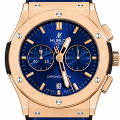 Hublot Classic Fusion Chronograph Automatic Leather  Strap Watch