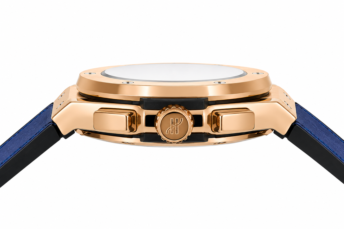 Hublot Classic Fusion Chronograph Automatic Leather  Strap Watch