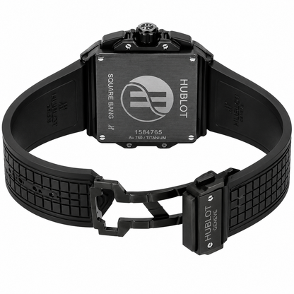 Hublot Square Bang Unico Chronograph Black Ceramic Rubber Strap Watch