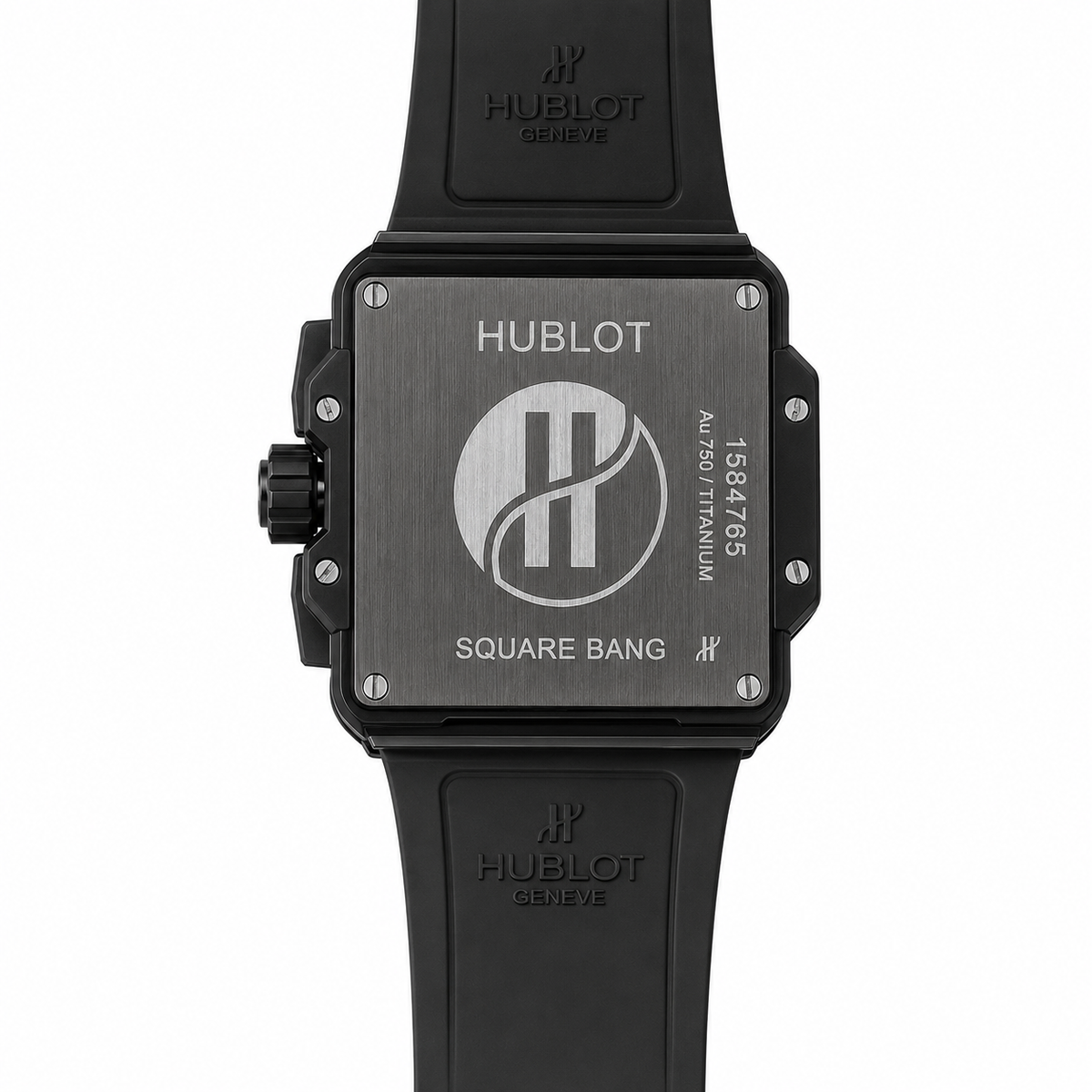 Hublot Square Bang Unico Chronograph Black Ceramic Rubber Strap Watch