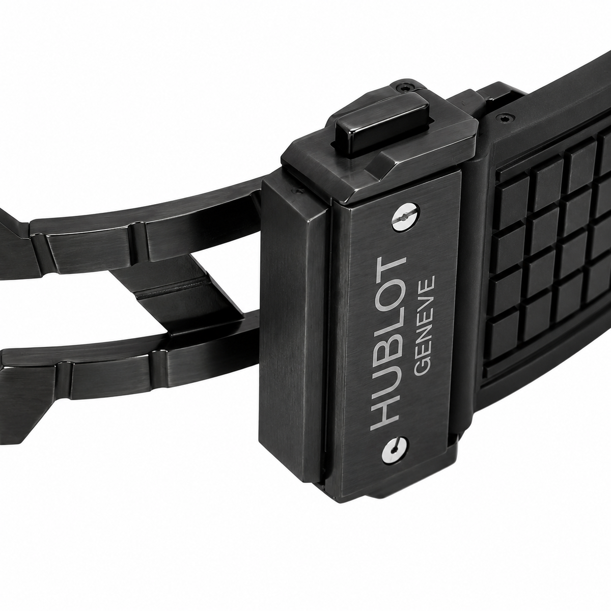 Hublot Square Bang Unico Chronograph Black Ceramic Rubber Strap Watch
