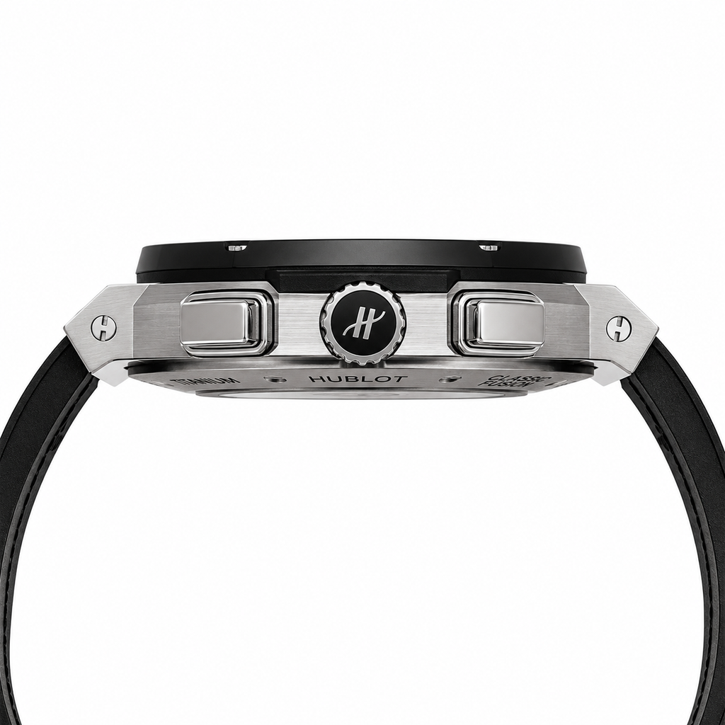 Hublot Big Bang Tourbillon Chronograph leather Strap Watch