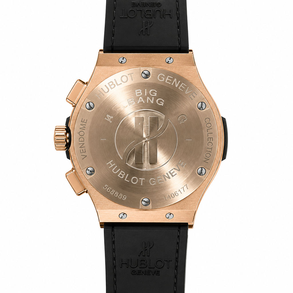 Hublot Classic Fusion Chronograph Quartz Leather Strap Watch