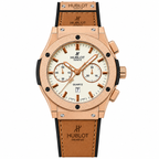 Hublot Classic Fusion Chronograph Quartz Leather Strap Watch