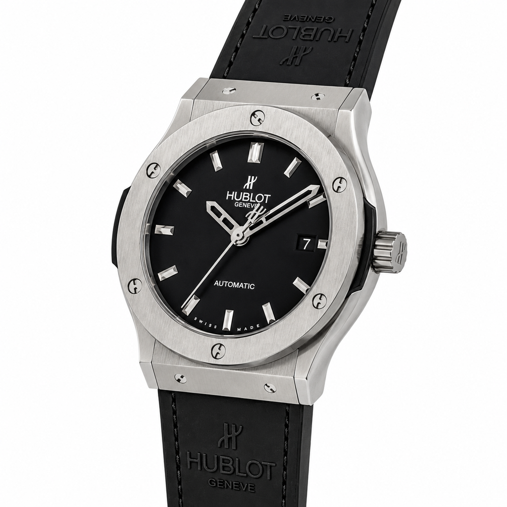Hublot Classic Fusion Automatic Leather Strap Watch