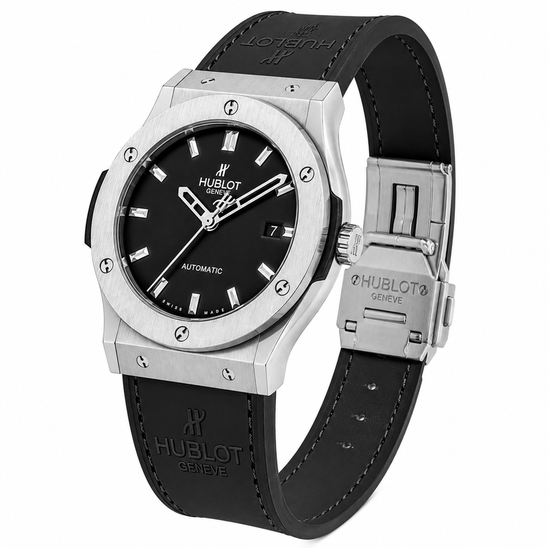 Hublot Classic Fusion Automatic Leather Strap Watch