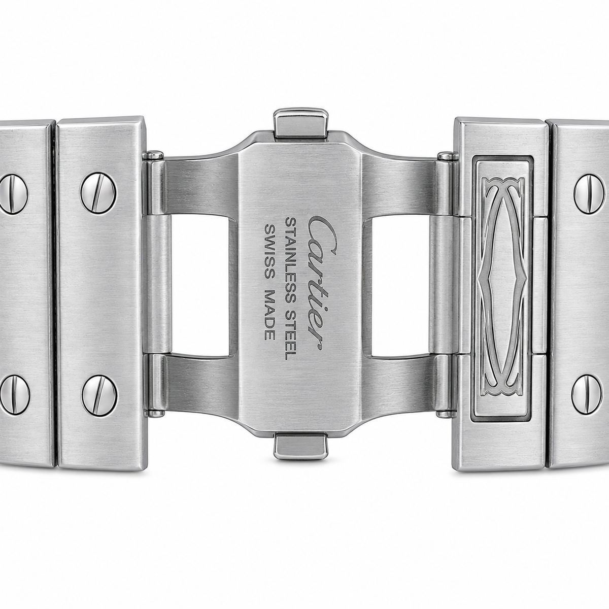 Cartier Santos Skeleton Stainless Steel Automatic Watch