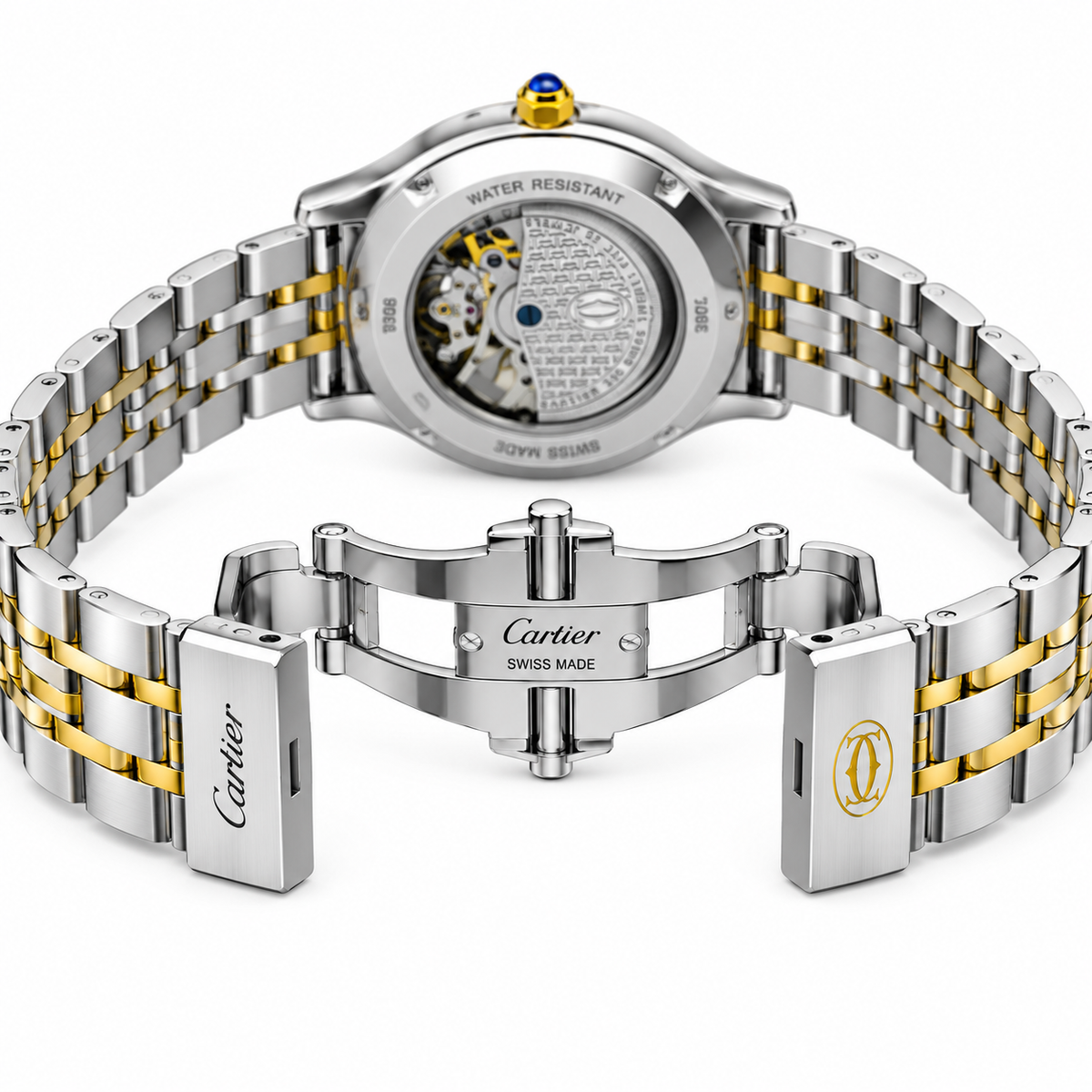 Cartier Skeleton Sun & Moon Automatic Two-Tone Watch