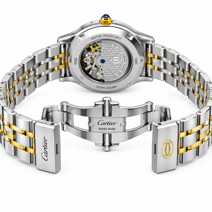 Cartier Skeleton Sun & Moon Automatic Two-Tone Watch
