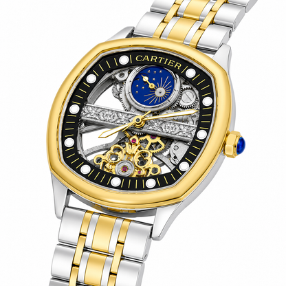 Cartier Skeleton Sun & Moon Automatic Two-Tone Watch