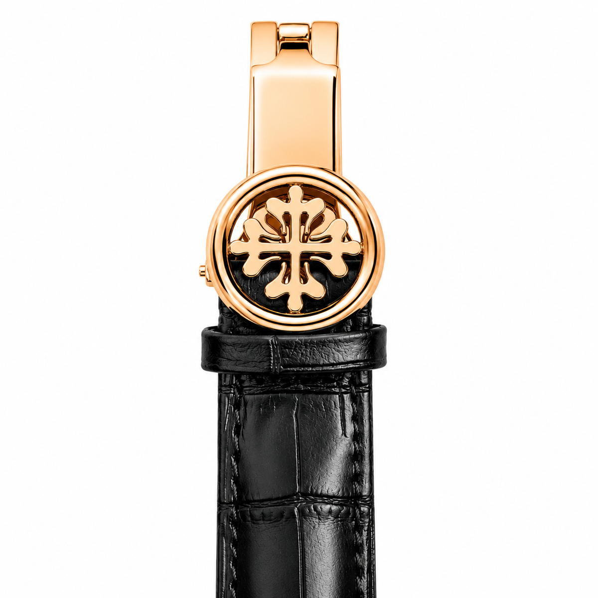 Patek Philippe Grand Complications Tourbillon Chronograph Leather Strap Watch