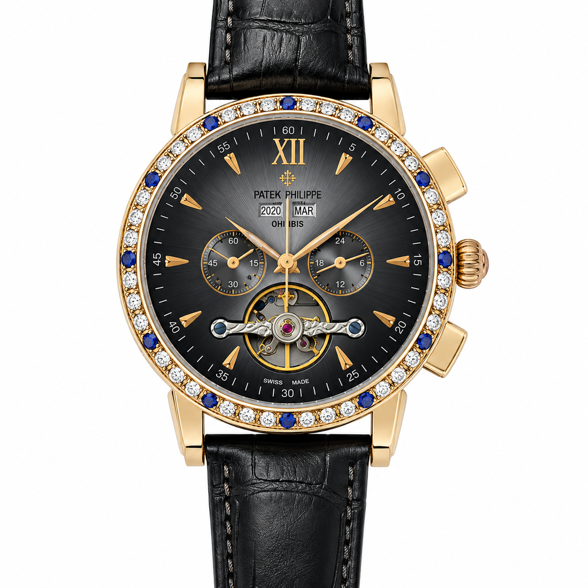 
                              Patek Philippe Grand Complications Leather Watch
                            