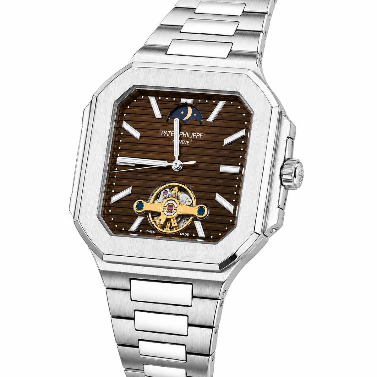 Patek Philippe Cubitus Tourbillon Stainless Steel Automatic Watch