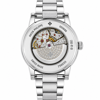 Patek Philippe Skeleton Sun & Moon Stainless Steel Automatic Watch