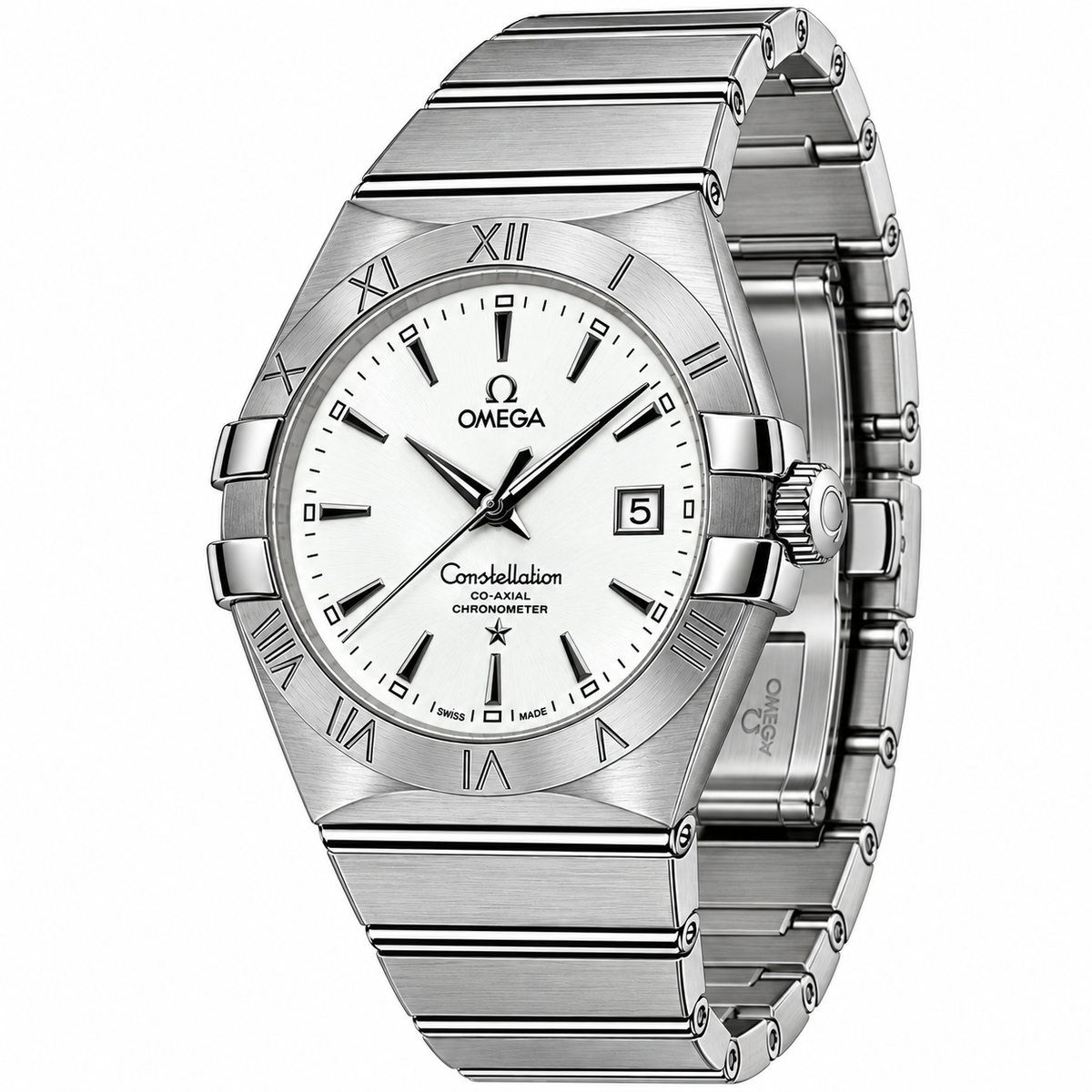 
                              Omega Constellation Co-Axial Stainless Steel Automatic Watch
                            