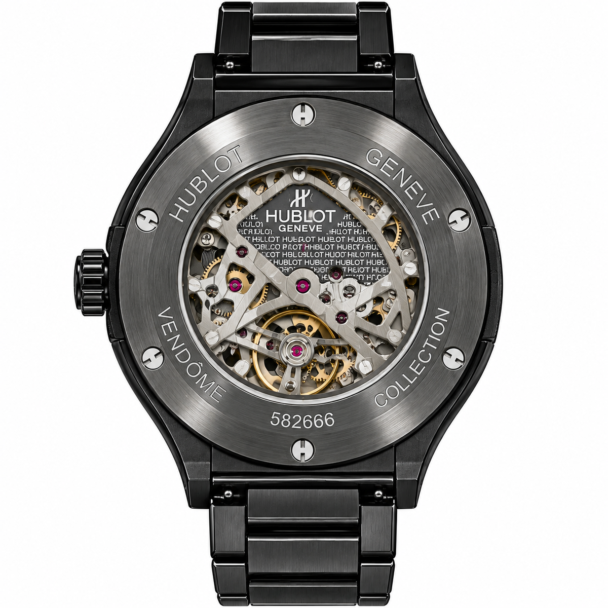 Hublot Classic Fusion Aerofusion Skeleton Black Green Accent Automatic Watch