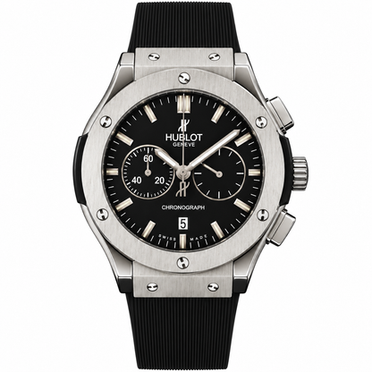 Hublot Classic Fusion Chronograph Titanium Rubber Strap Watch