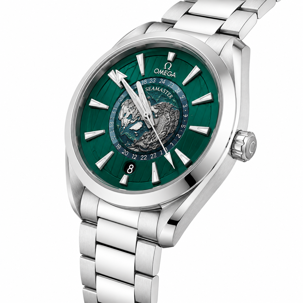 
                              Omega Seamaster Aqua Terra Worldtimer Automatic Watch
                            